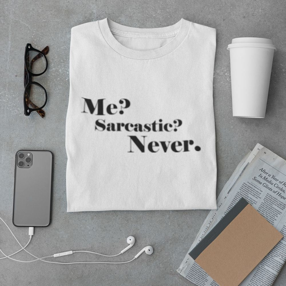 Me sarcastic never Men's Champion T-Shirt