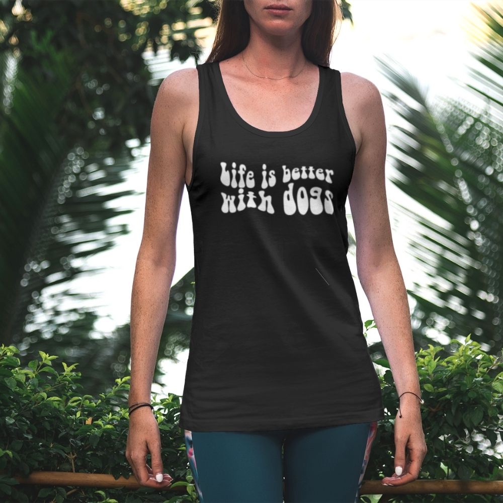 Life is Better with Dogs Unisex Tank Top