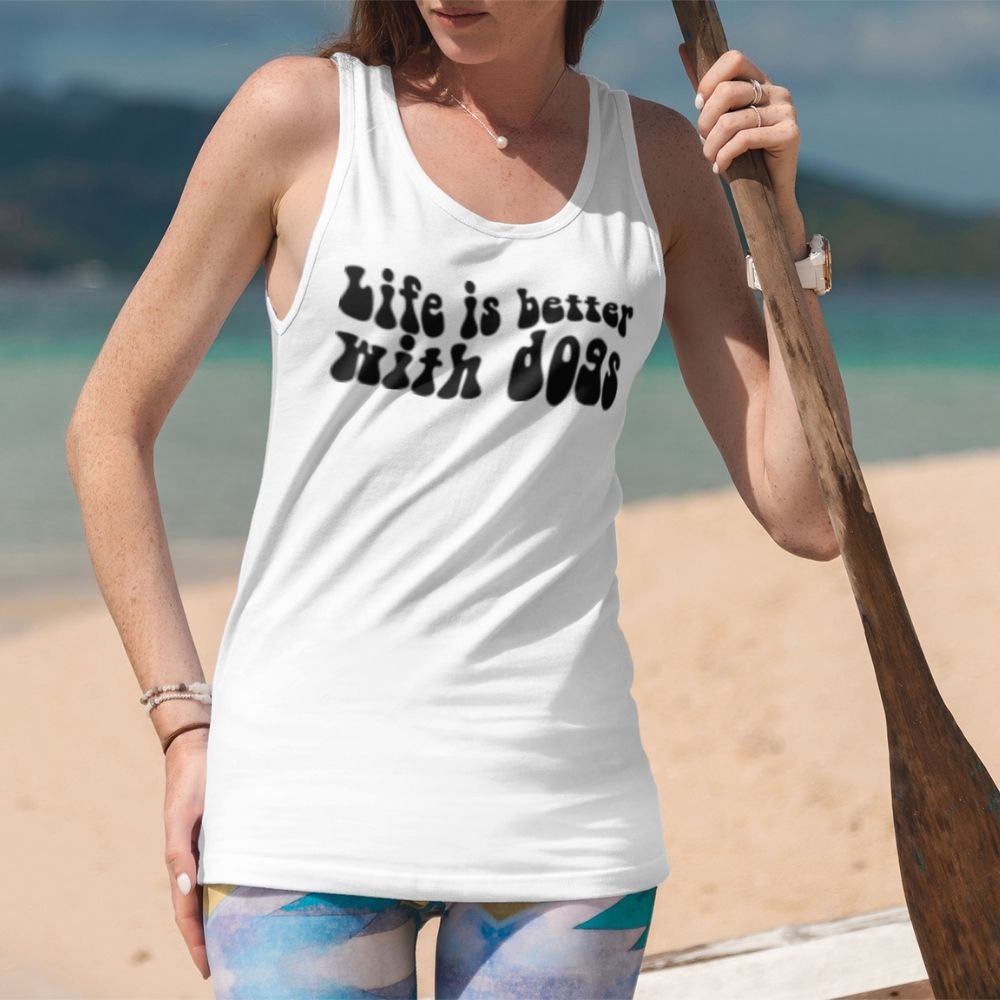 Life Is Better with Dogs Unisex Tank Top