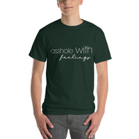 Asshole with feelings Short Sleeve T-Shirt - Vibes Printed