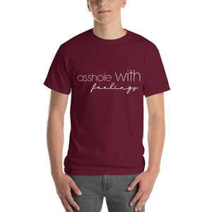 Asshole with feelings Short Sleeve T-Shirt - Vibes Printed