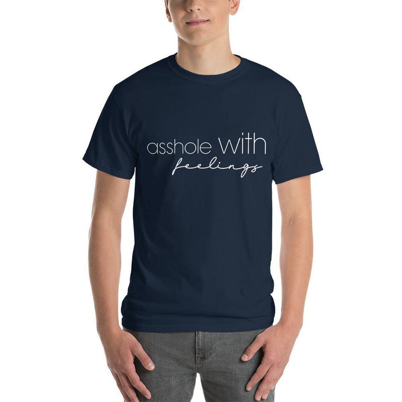 Asshole with feelings Short Sleeve T-Shirt - Vibes Printed