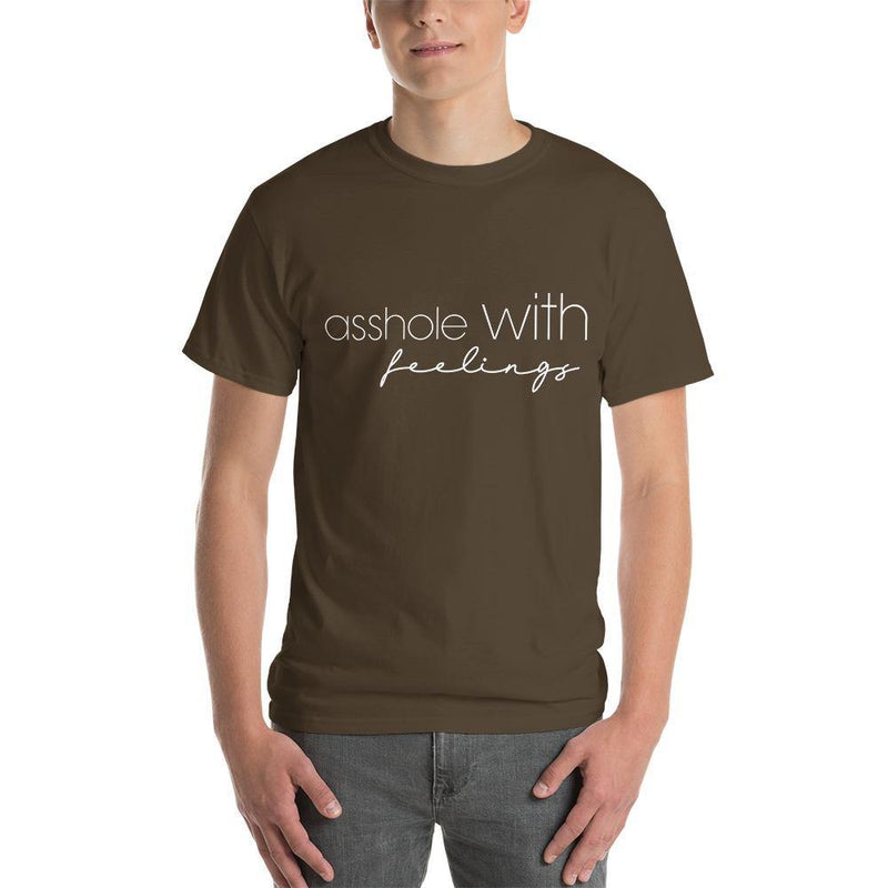 Asshole with feelings Short Sleeve T-Shirt - Vibes Printed