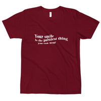 Your smile is the prettiest thing T-Shirt - Vibes Printed