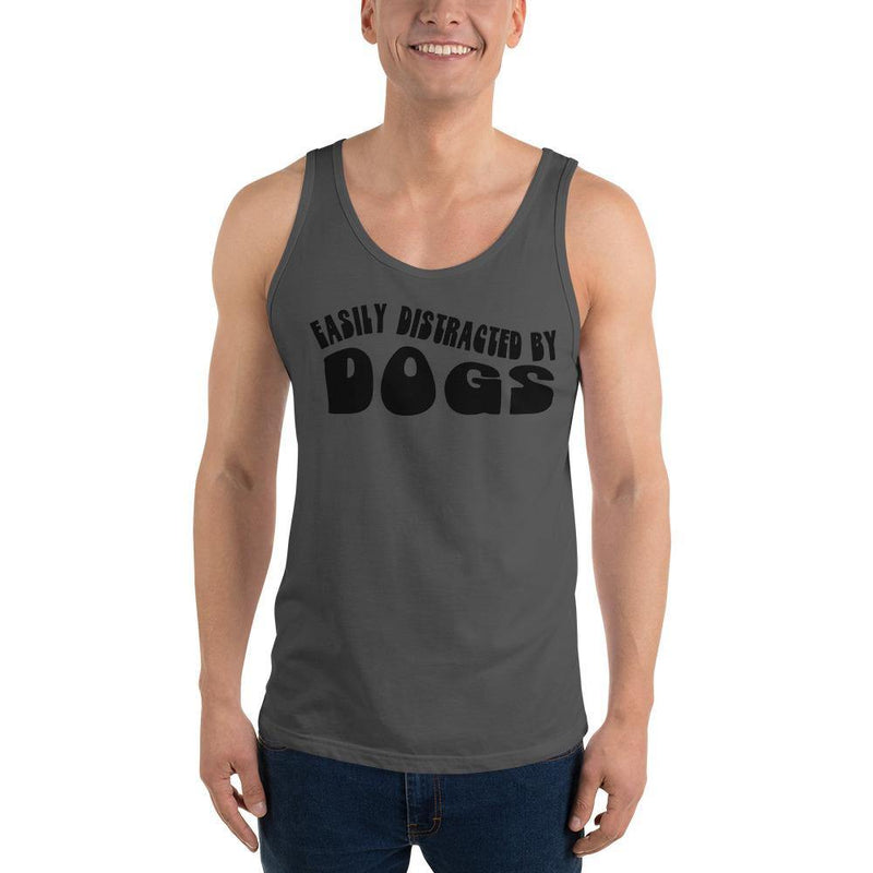 Easily Distracted by Dogs Unisex Tank Top - Vibes Printed