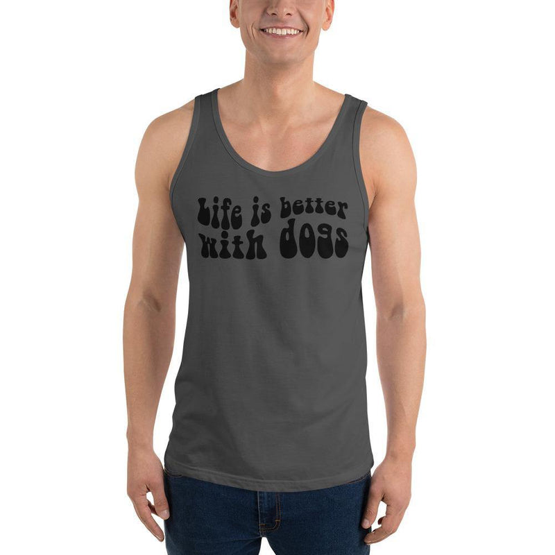 Life Is Better with Dogs Unisex Tank Top - Vibes Printed