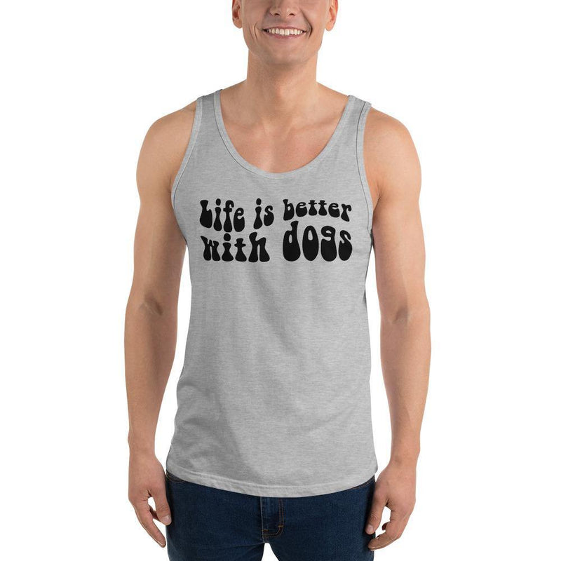 Life Is Better with Dogs Unisex Tank Top - Vibes Printed