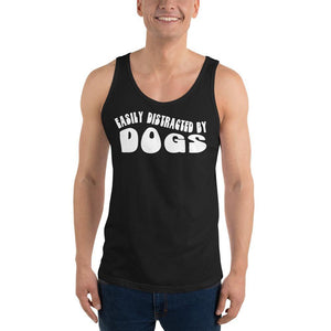 Easily Distracted by Dogs Unisex Tank Top - Vibes Printed