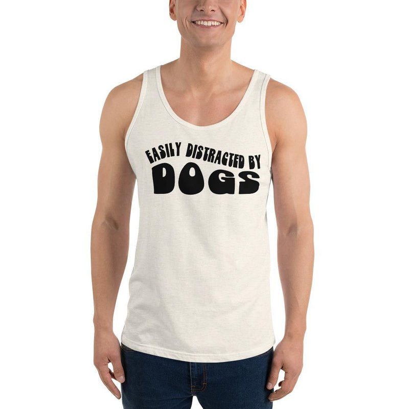 Easily Distracted by Dogs Unisex Tank Top - Vibes Printed