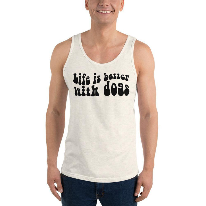 Life Is Better with Dogs Unisex Tank Top - Vibes Printed