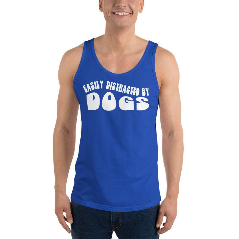 Easily Distracted by Dogs Unisex Tank Top - Vibes Printed