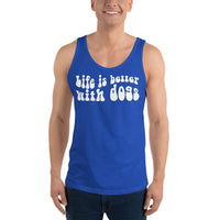 Life is Better with Dogs Unisex Tank Top - Vibes Printed