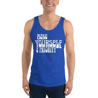 Make yourself a priority Unisex Tank Top - Vibes Printed