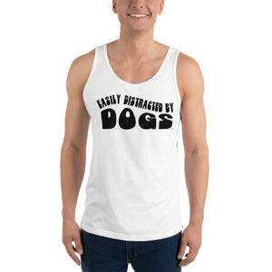 Easily Distracted by Dogs Unisex Tank Top - Vibes Printed