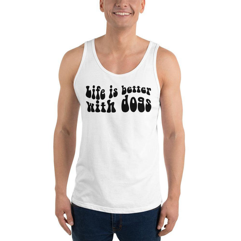 Life Is Better with Dogs Unisex Tank Top - Vibes Printed