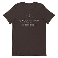 Grow through Short-Sleeve Unisex T-Shirt - Vibes Printed